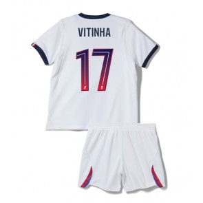 Paris Saint-Germain Vitinha #17 Gostujuci Dres za Dječji 2026-27 Kratak Rukavima (+ kratke hlače)